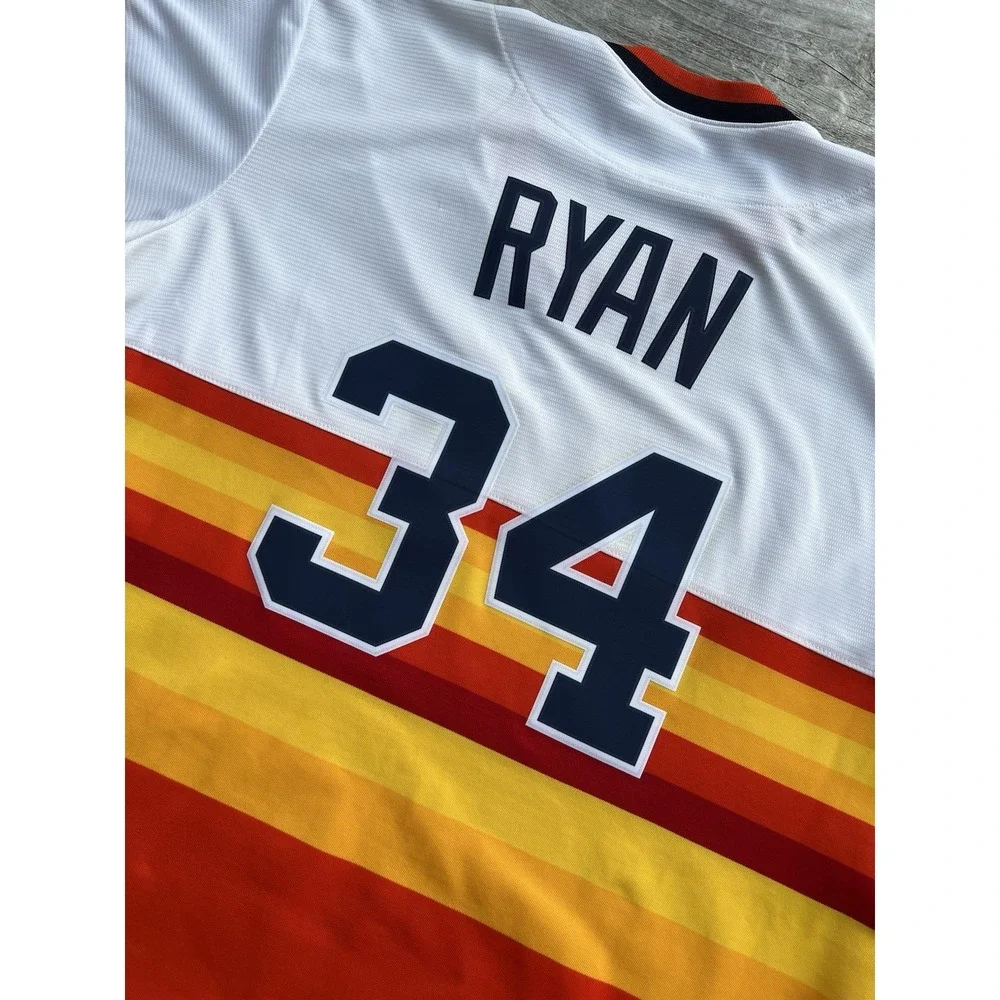 NEW Nike Cooperstown MLB Houston Astros Ryan #34 Retro Jersey Men's Size XXL